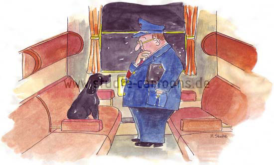 Wenn jemand eine Reise tut, so kann er was erzählen, selbständiger Hund fährt im Zug allein in den Urlaub, entlaufener Hund