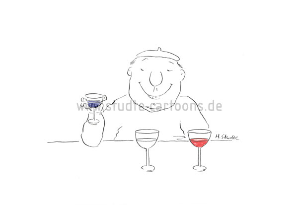 Frantösischer Weißwein, französischer Rotwein, französische Lebensart, französische Nationalfarben, Trinkgewohnheiten